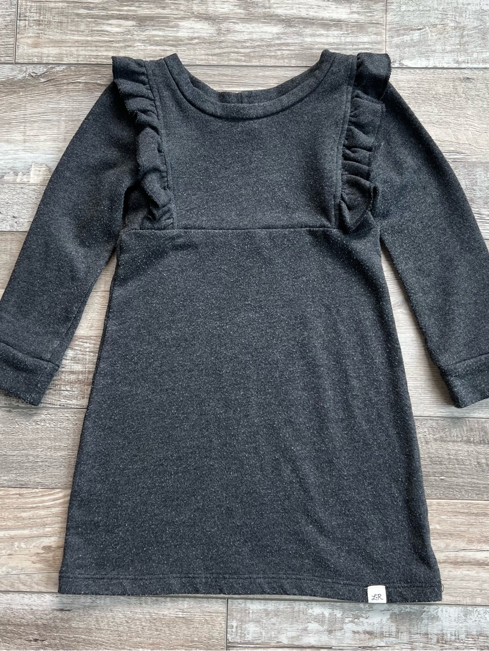 Lulu + Roo Girls Jet Flutter Sweatshirt Dress Size 5